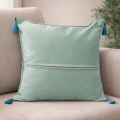 MANDALA DESENLİ TURKUAZ YASTIK KILIFI – 45x45 CM KIRLENT