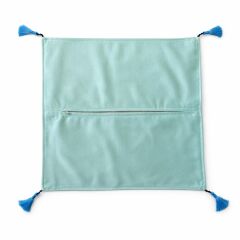 MANDALA DESENLİ TURKUAZ YASTIK KILIFI – 45x45 CM KIRLENT