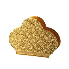 ALTIN DESENLİ METAL PEÇETELİK – ŞIK VE ZARİF SUNUM