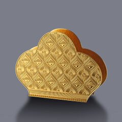 ALTIN DESENLİ METAL PEÇETELİK – ŞIK VE ZARİF SUNUM