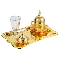 TEK KİŞİLİK DAMAT KAHVESİ SETİ – GELENEKSEL ŞIKLIK VE ZARAFET