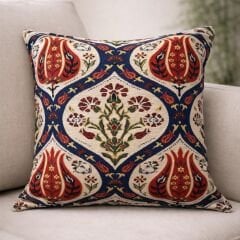 OSMANLI DESENLİ DEKORATİF YASTIK KILIFI 45x45 CM