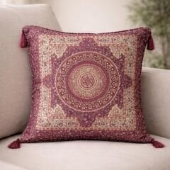 ETNİK MANDALA DESENLİ YASTIK KILIFI 45x45 CM