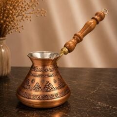SELÇUKLU SERİSİ BAKIR RUS CEZVESİ BÜYÜK BOY