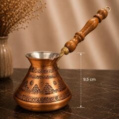 SELÇUKLU SERİSİ BAKIR RUS CEZVESİ BÜYÜK BOY