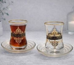 DANTEL ÇAY SETİ  - SİYAH