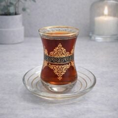 DANTEL ÇAY SETİ  - SİYAH