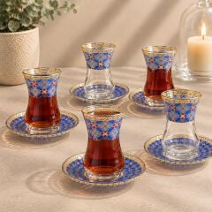 ÇİNİLİ ÇIRAĞAN ÇAY SETİ